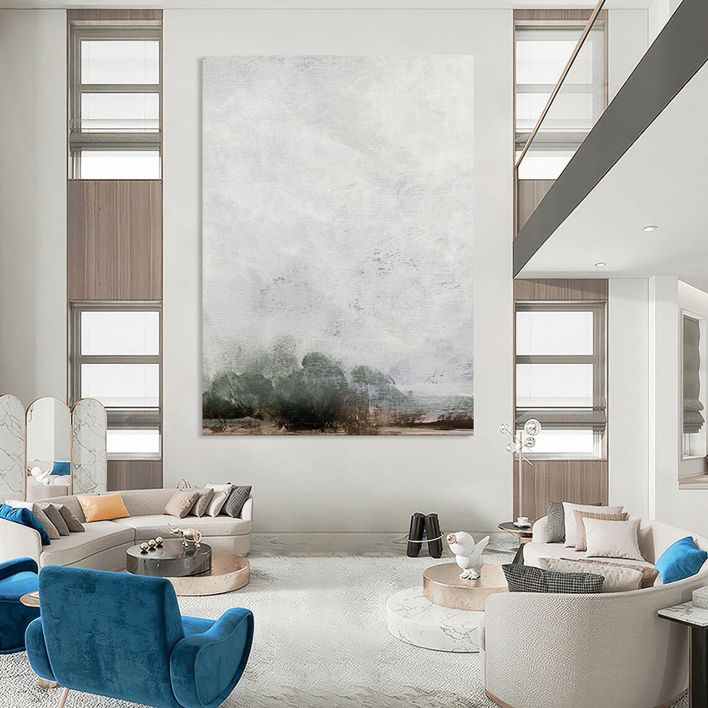 Large-Scale Custom Abstract Paintings: Handmade Textures for Bedroom & Living Room DTP221