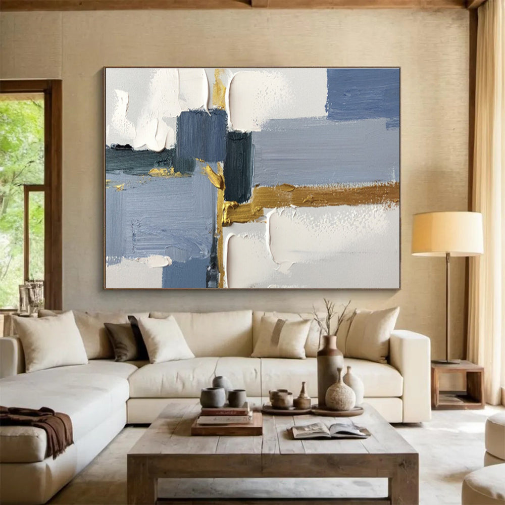 “ Mystic Weave” Large - Scale Abstract Canvas for Living Room & Bedroom DKH311