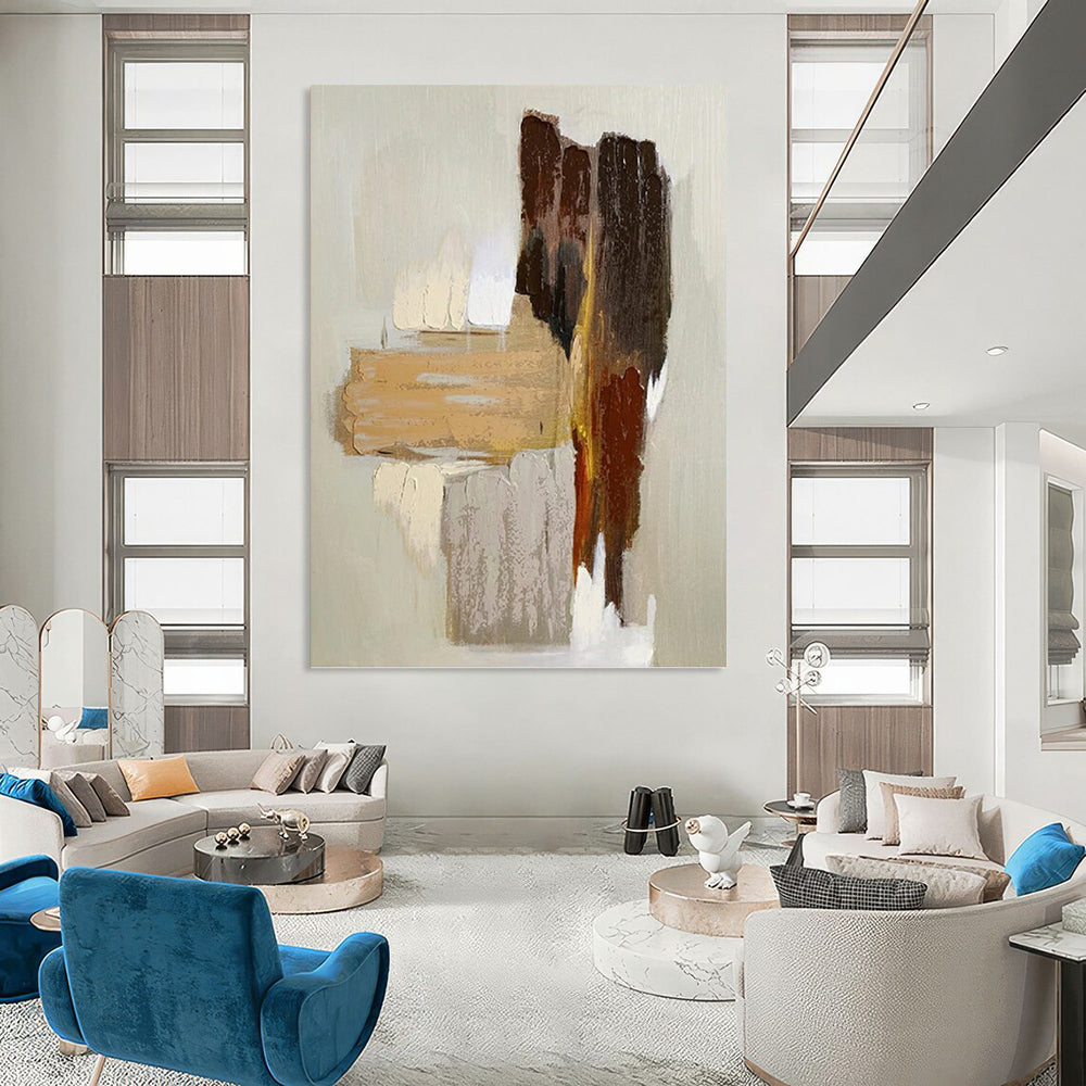 Captivating Custom - Painted Textured Canvas Abstract for Bedroom & Living Room DKH1067
