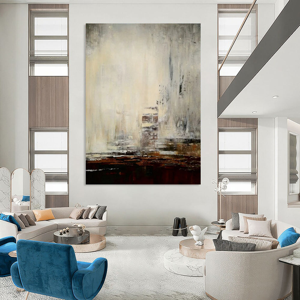 Vast-Scale Hand-Painted Abstract Wall Art for Office & Entryway LargeART2301