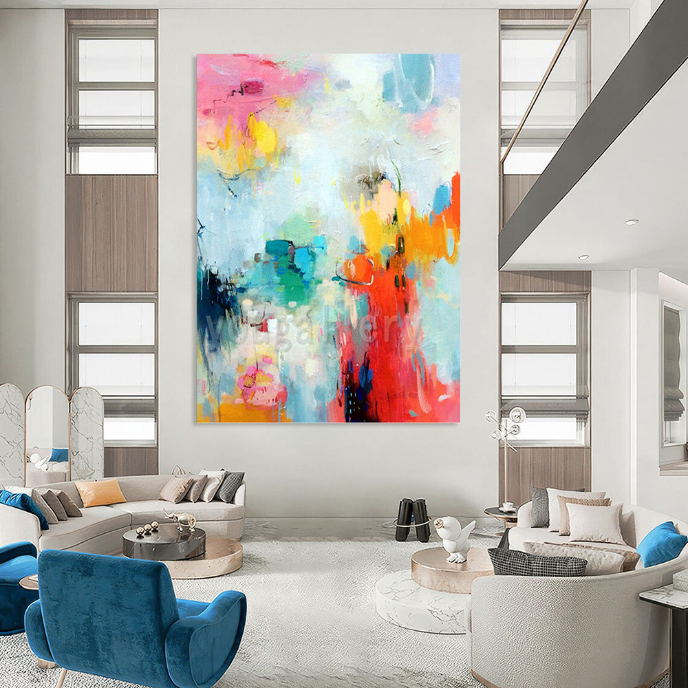 Impressive Hand - Rendered Textured Canvas Abstract for Office & Entryway DKH1065