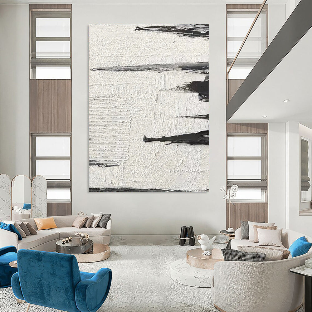 Hand-Painted Large Custom Abstract Art for Living Room & Hallway DTP384
