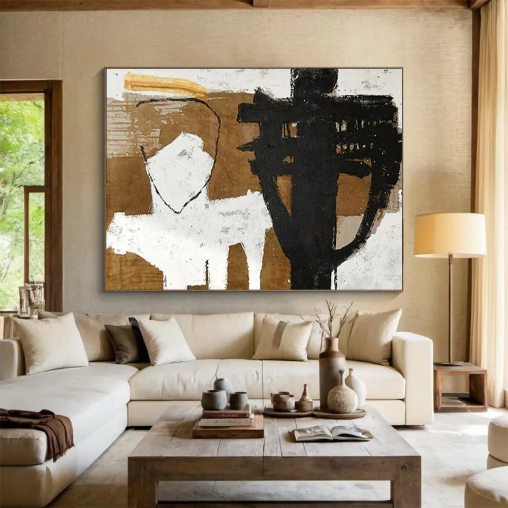 Monumental Abstract Canvas for Office & Dining Room LargeART1655
