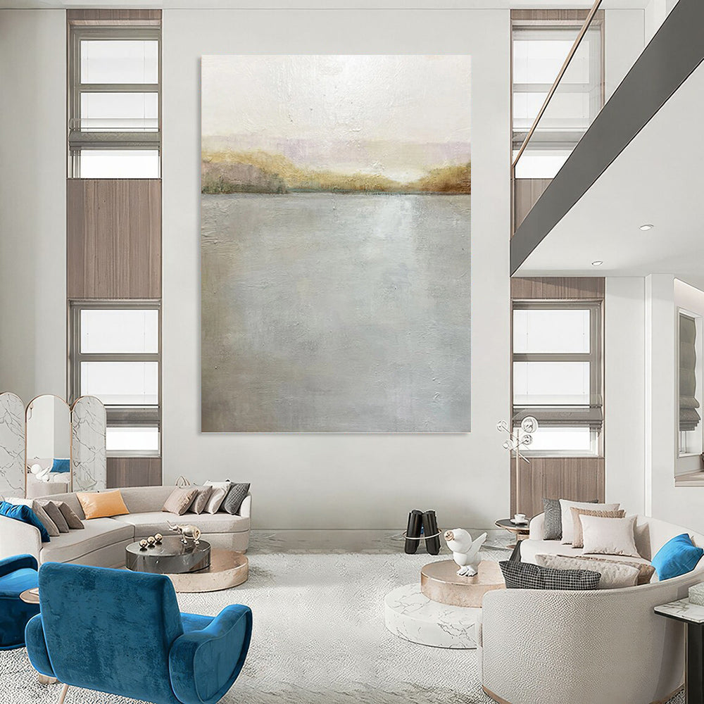 Titanic - Scale Hand - Painted Custom Abstract Saga (with Layered Textures), for Bedroom and Living Room DKH1511