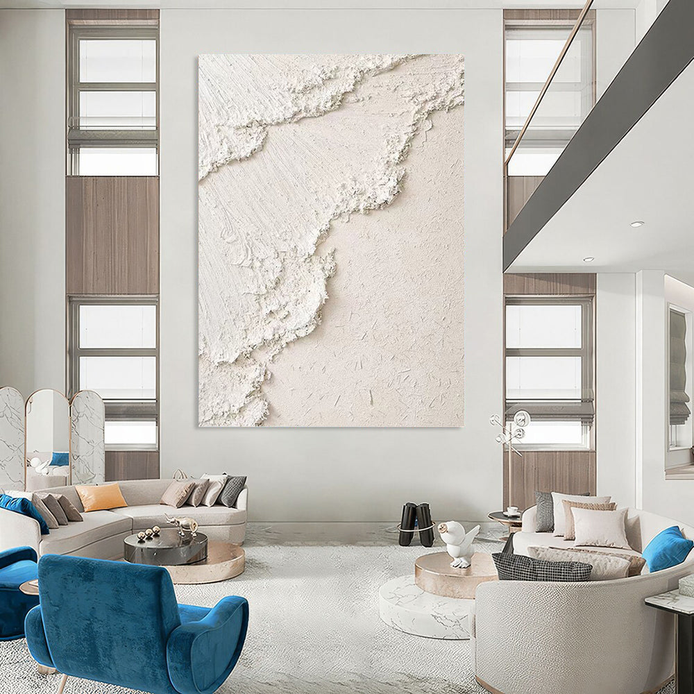 Titanic - Sized Hand - Painted Custom Abstract Painting (with Lush Textures), for Office and Dining Room DKH1492