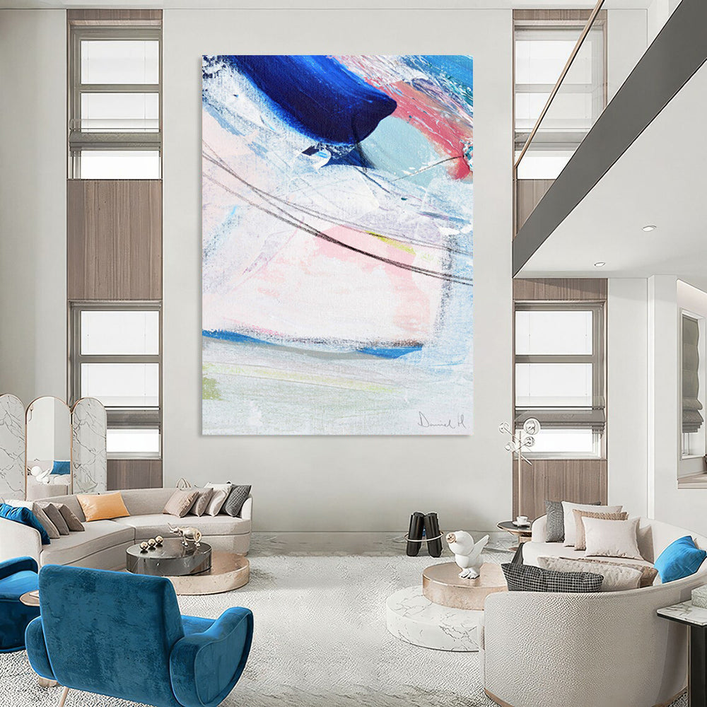 Braided Textures: Mega - Sized Custom Abstract Canvas for Dining Room and Hallway DTP150
