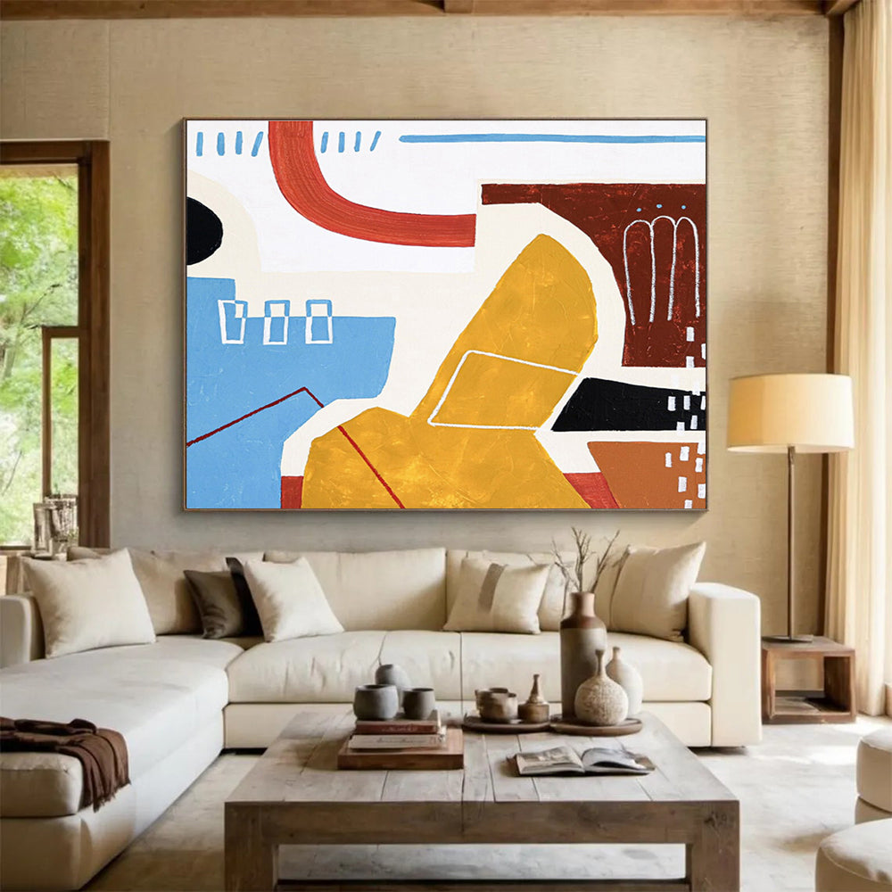 Giant Hand - Painted Abstract Wall Mural for Entryway & Bedroom DKH566