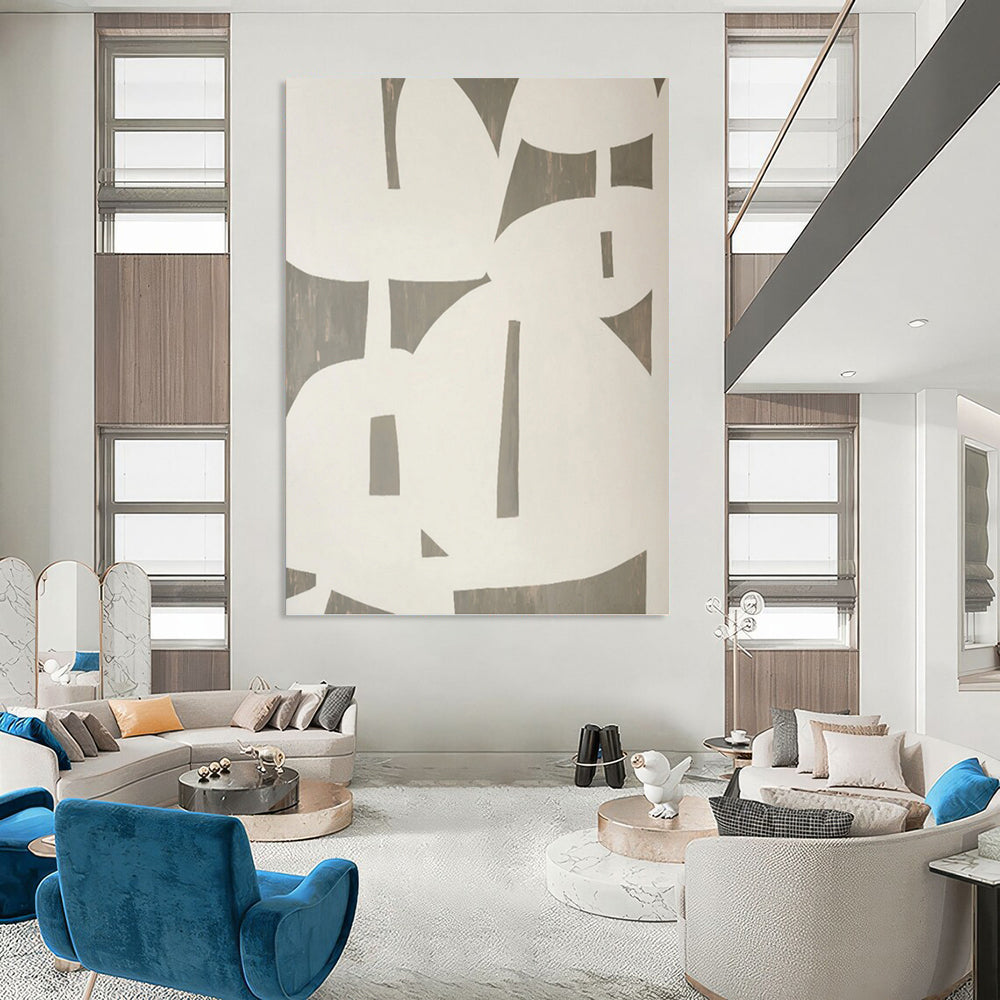 Exquisite Hand - Painted Textured Canvas Abstract for Bedroom & Dining Room DKH1075