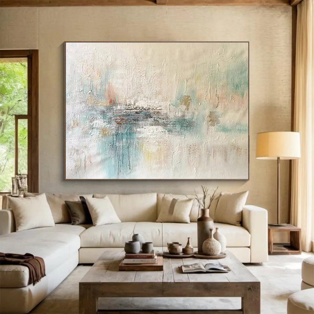 “Stellar Impulses” Massive Abstract Painting for Entryway & Office DKH290