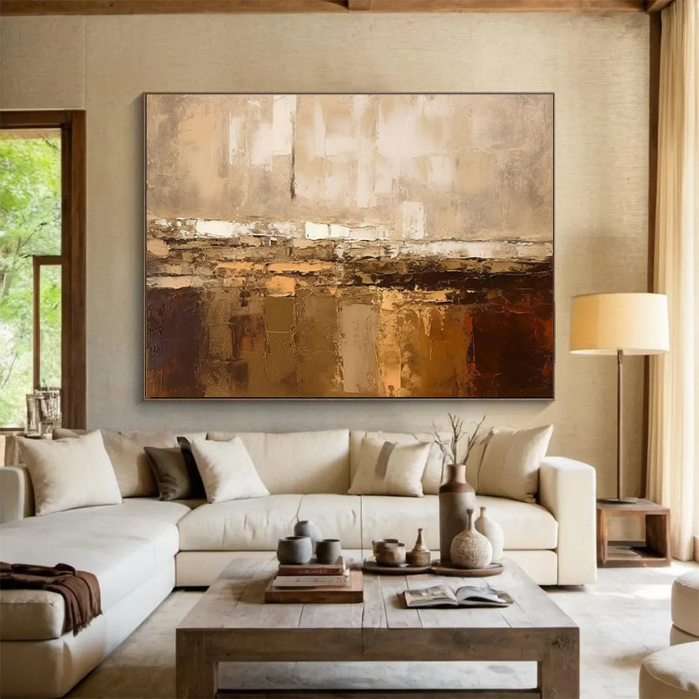 Giant-Scale Hand-Painted Abstract Art for Living Room & Bar LargeART1504