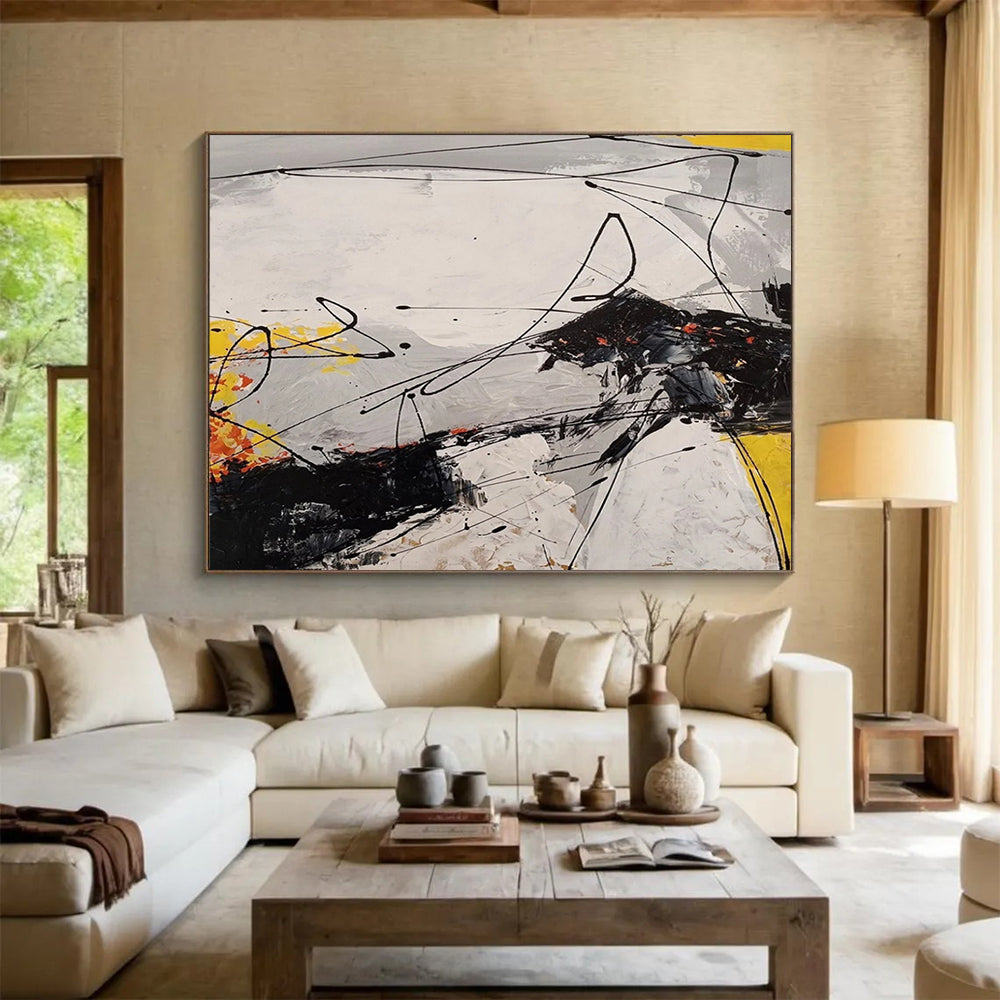 Bold Abstract Sea & Sky - Modern Living Room Edge DLZ030