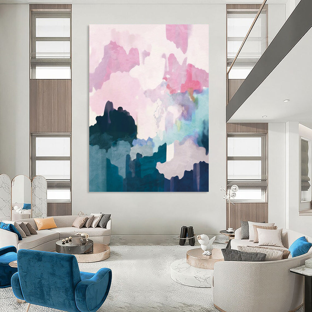 Handmade Large-Scale Abstract Art: Textures for Dining Room & Entryway DTP235