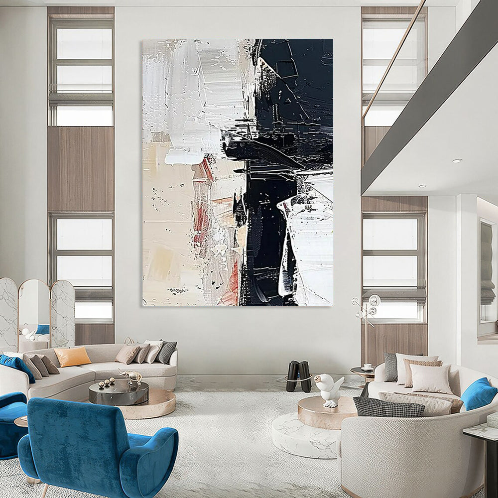 Large-Sized Hand-Painted Abstract Masterpiece for Bar & Hallway LargeART2366