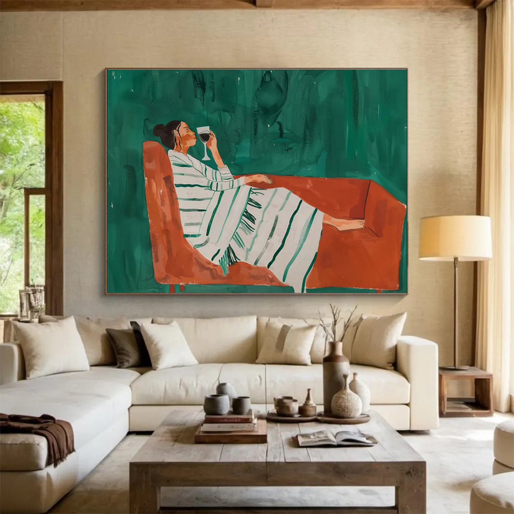 “Infinite Horizons” Giant Abstract Wall Decor for Living Room & Hallway DKH233