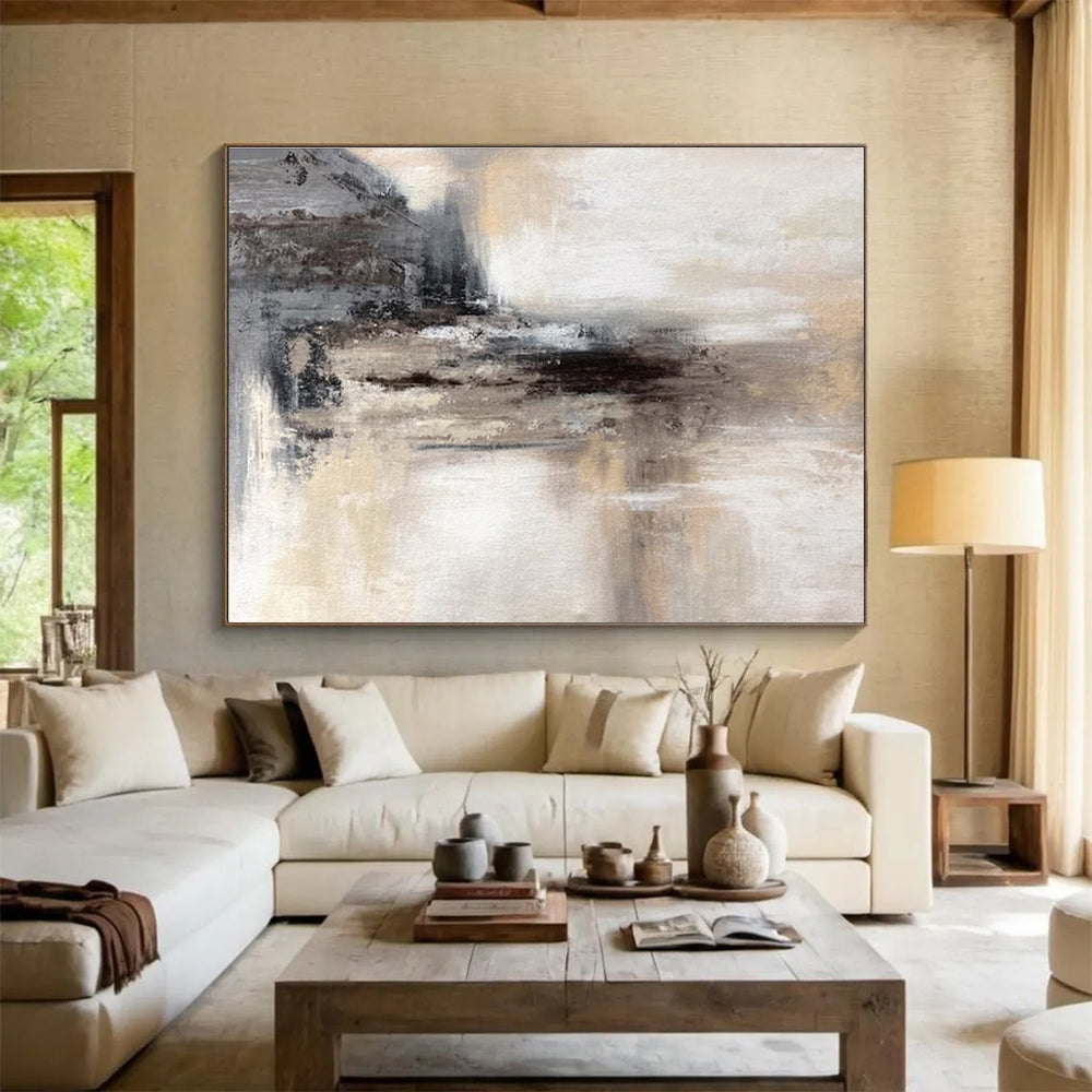 “Harmonious Impressions” Grand Abstract Mural for Hallway & Bedroom DKH282