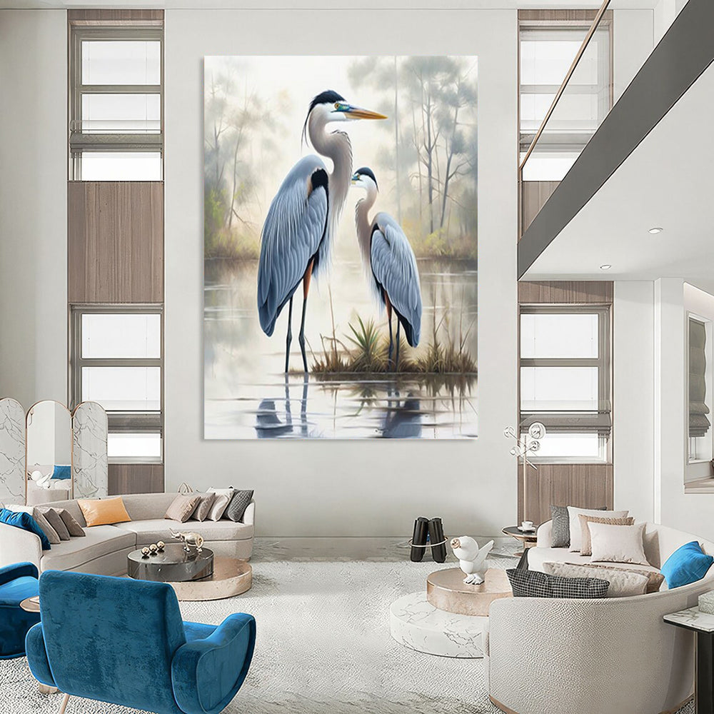 Cozy Hand - Painted Textured Abstract on Canvas for Living Room & Dining Room DKH1400
