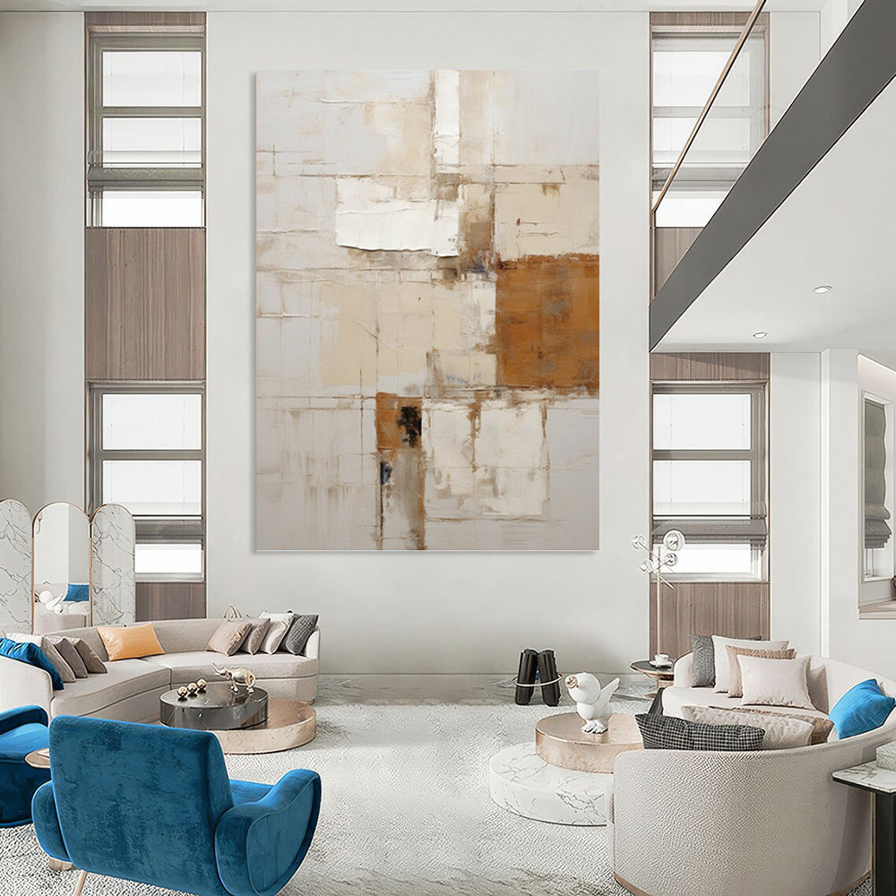Stylish Hand - Painted Textured Abstract Art for Bar & Dining Room DKH1317