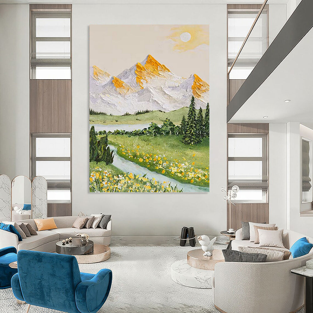 Grand Hand - Crafted Custom Textured Canvas Abstract for Bedroom & Dining Room DKH1037