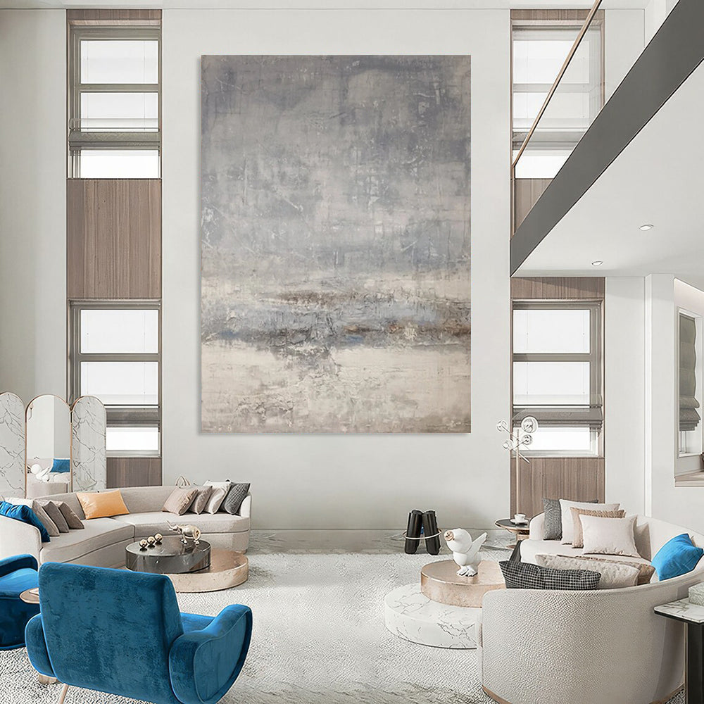 Immense - Scale Hand - Painted Custom Abstract Artwork for Bedroom and Entryway DTP058