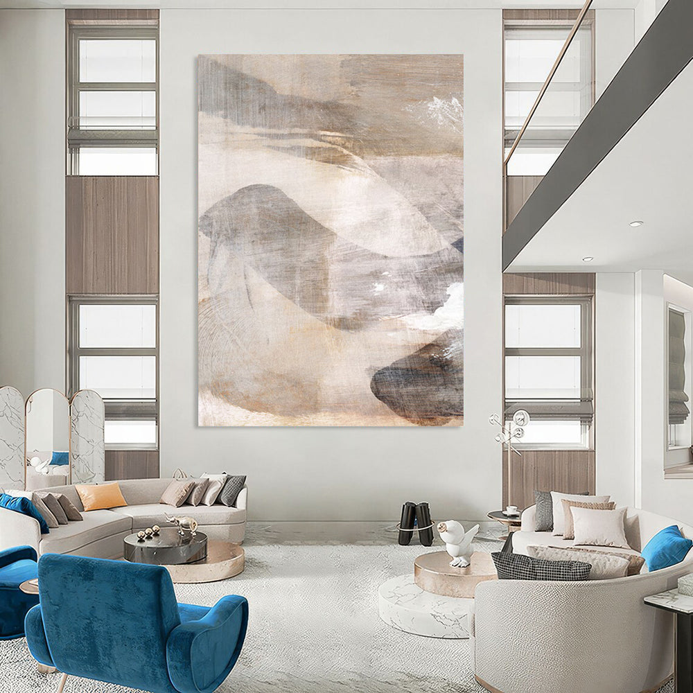 Hand-Painted Big Custom Abstract Art: Textures to Elevate Your Decor DTP210
