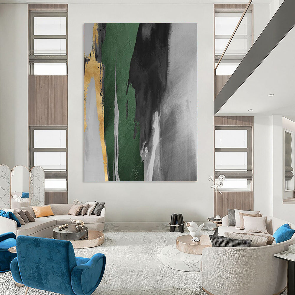 Gigantic Hand - Painted Textured Abstract Canvas for Dining Room & Hotel Lobby DKH1198