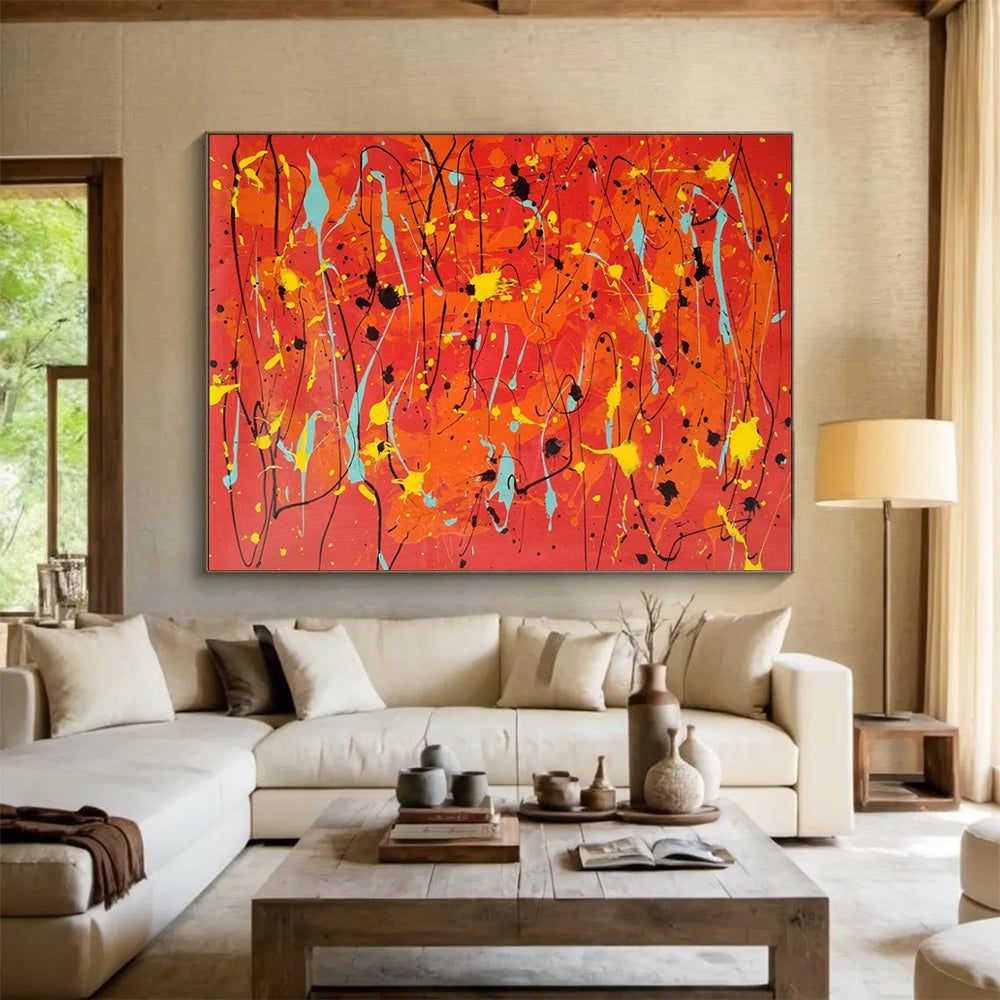 Stunning Grand - Sized Abstract Painting for Entryway & Hotel LargeART1725