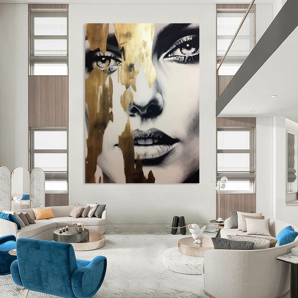 Vast Hand-Painted Abstract Wall Installations for Office & Loft LargeART2192