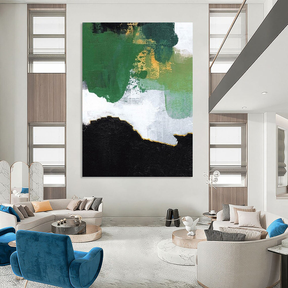 Colossal Hand - Painted Textured Abstract Painting for Exhibition Hall & Museum DKH1222