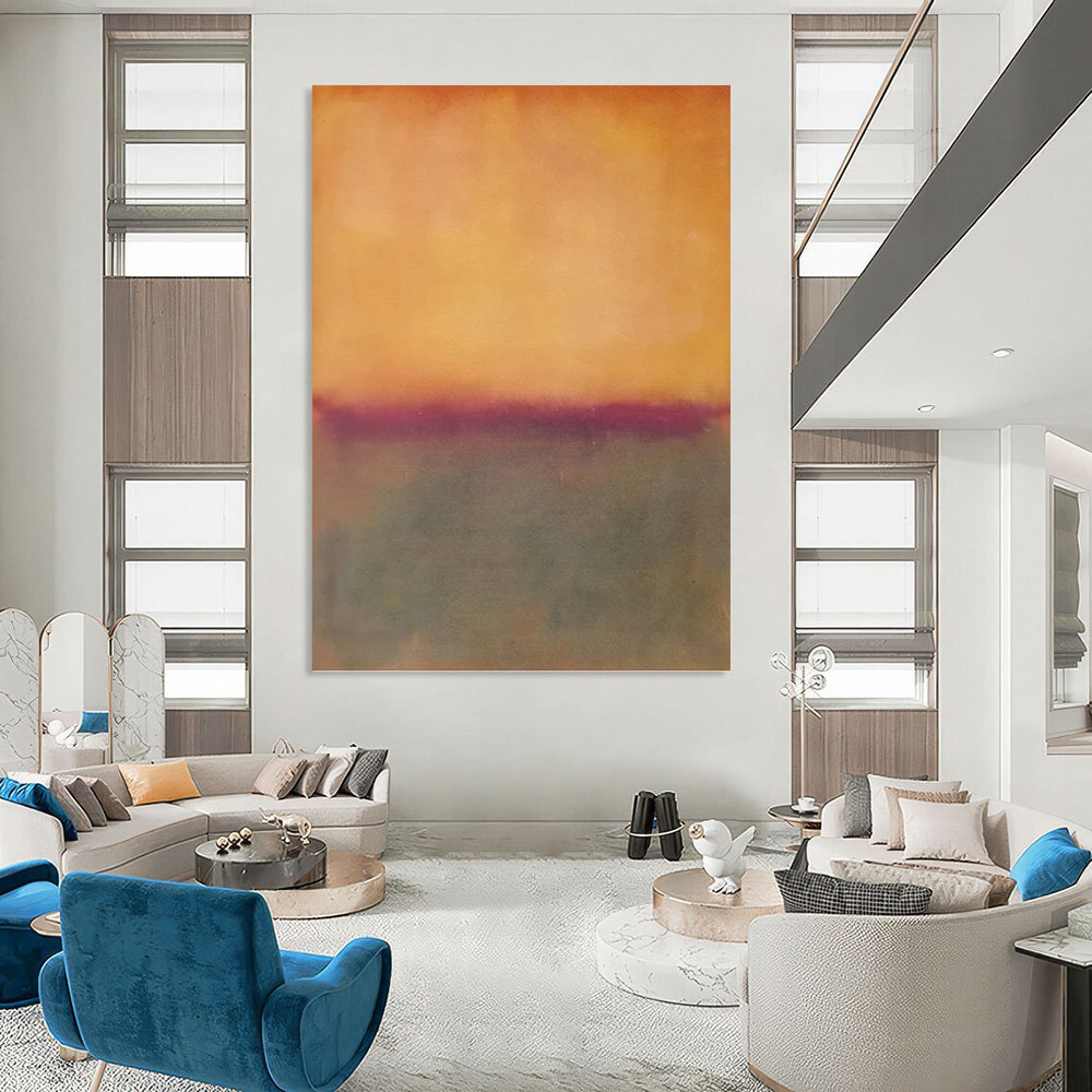 Grand - Proportioned Vertical Hand - Painted Textured Custom Abstract Madrigal for Living Room and Entryway DKH1602