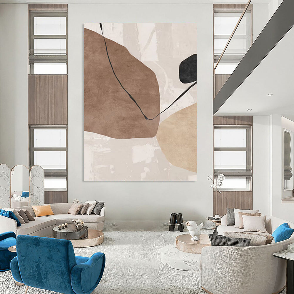 Extra - Colossal Hand - Painted Custom Abstract Rondo (with Unique Textures), for Bar and Hallway DKH1519