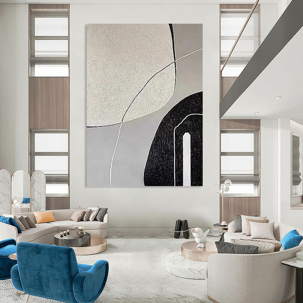Professionally Crafted Hand - Painted Textured Canvas Abstract for Office & Bedroom DKH1139