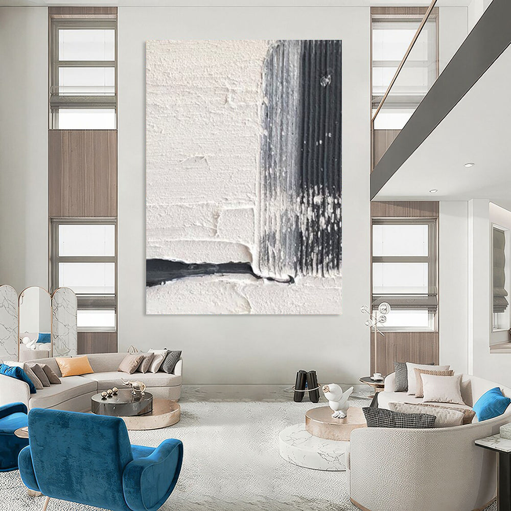 Custom Hand-Painted Abstract Masterpieces for Hotel & Entryway DTP366