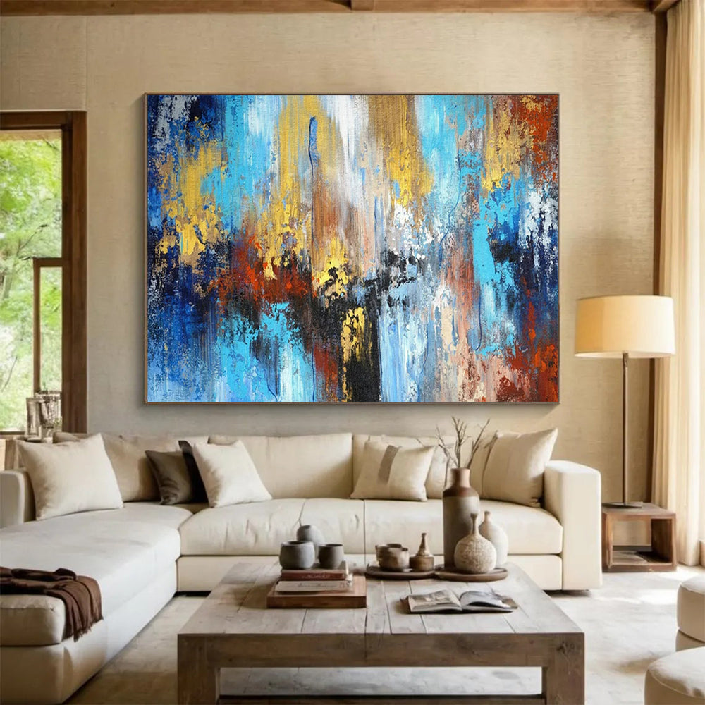 Elegant Large - Scale Abstract Wall Art for Dining Room & Entryway LargeART1606