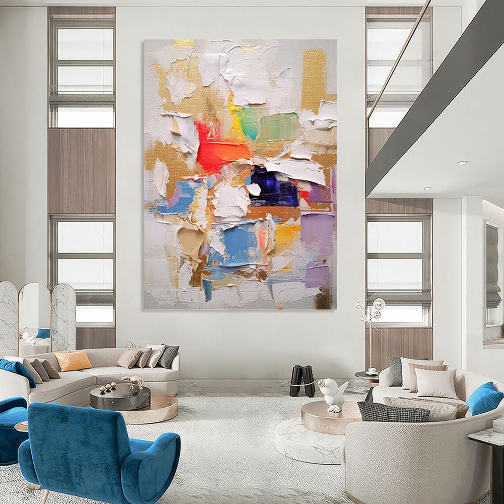 Vast Custom - Painted Textured Canvas Abstract for Bedroom & Office DKH1057