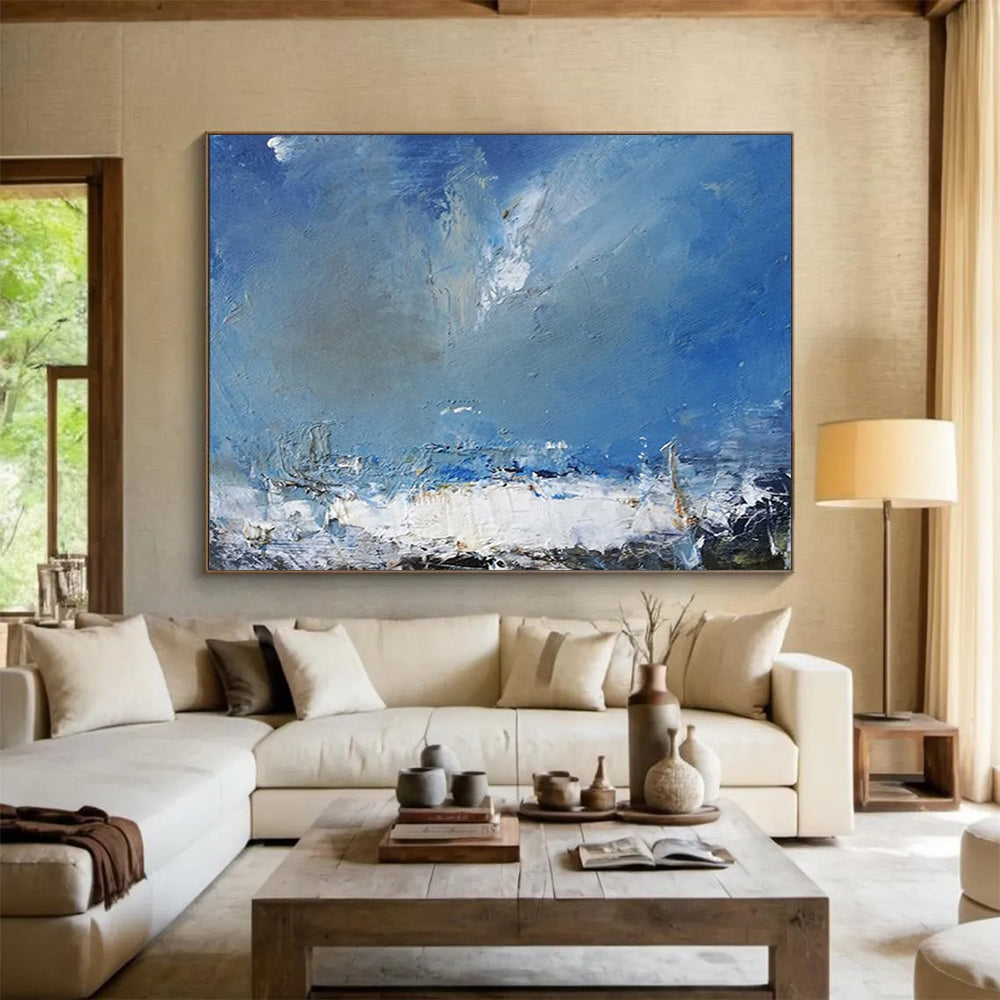 Impressionistic Sea & Sky - Coastal Living Room Charm DLZ031