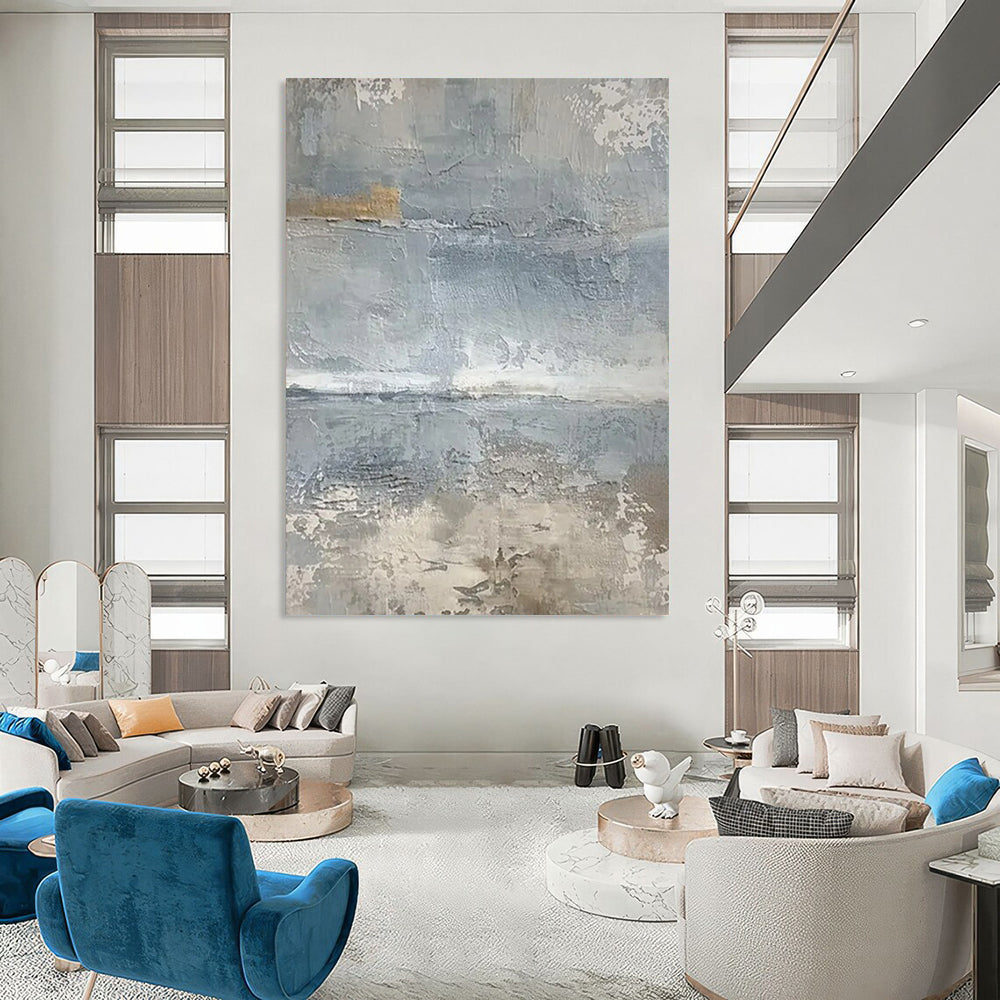 Immense Hand-Painted Abstract Wall Art for Entryway & Living Room LargeART2354