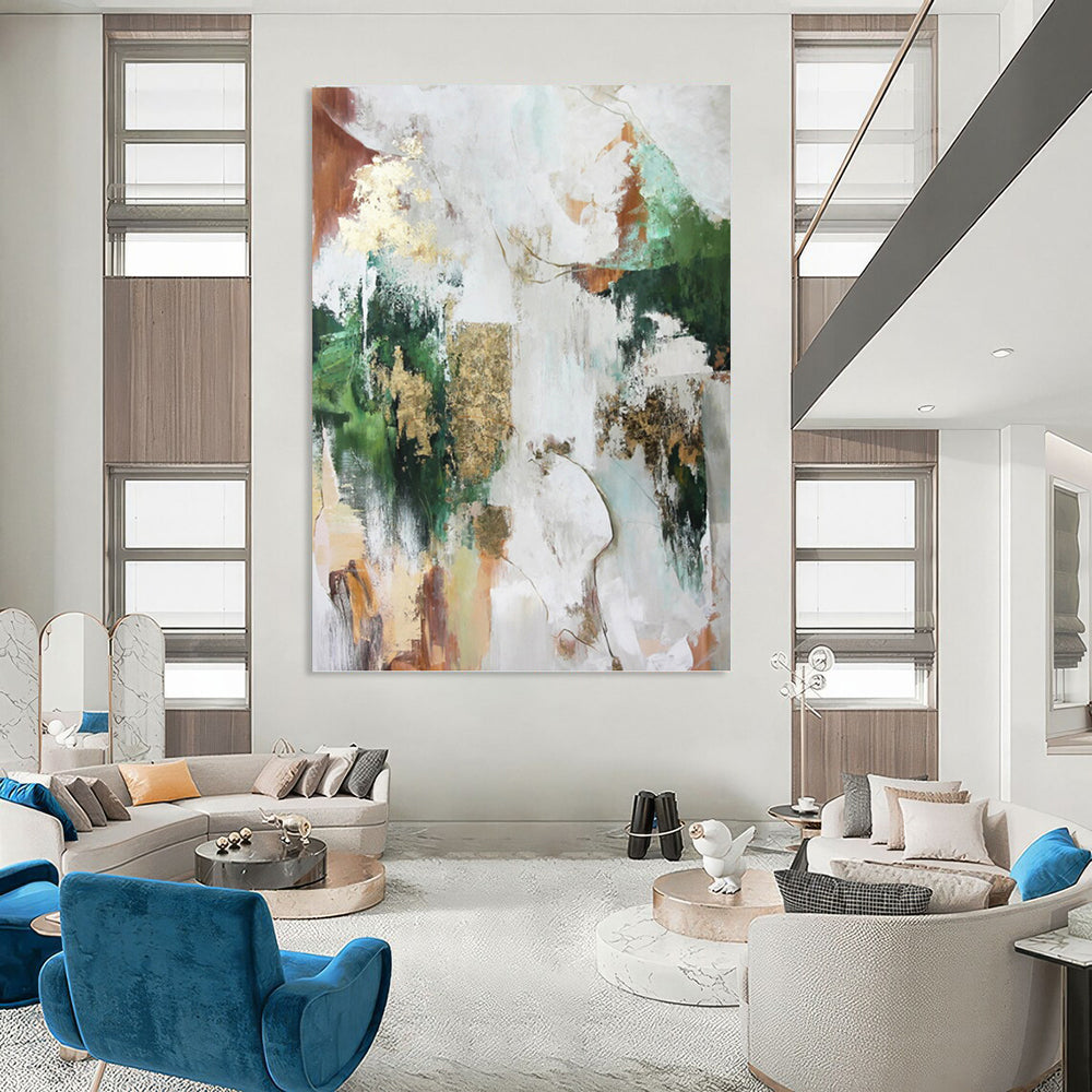 Massive Hand - Painted Custom Textured Abstract Wall Decor for Dining Room & Bar DKH1011