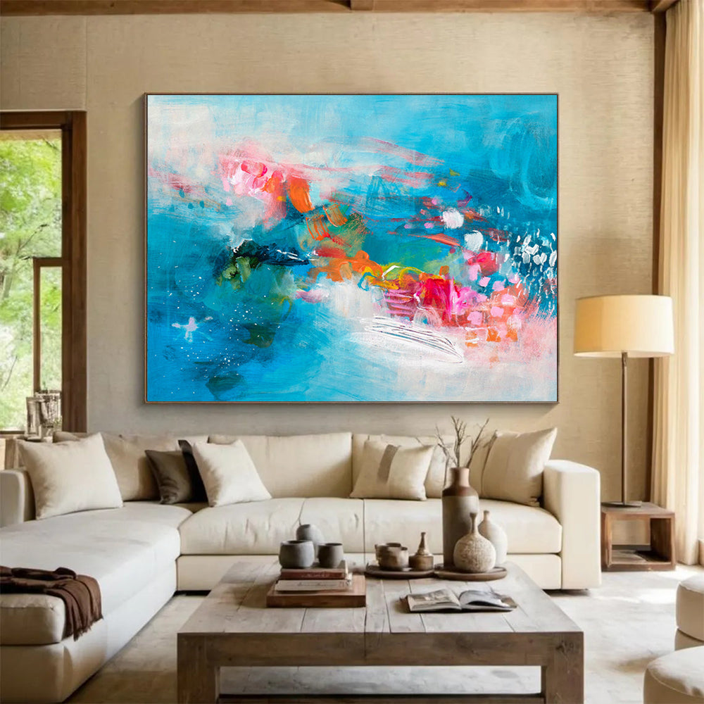 Custom - Designed Abstract Wall Art for Educational Institution DKH032