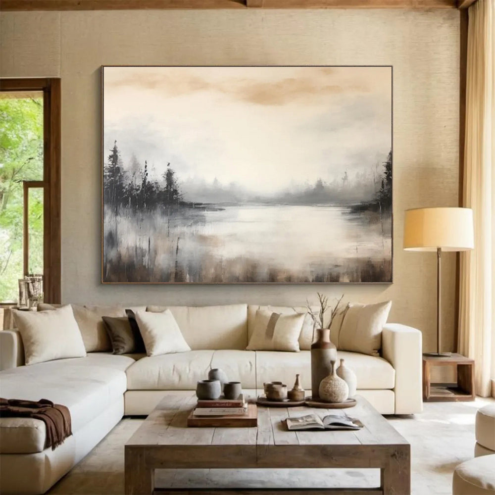 “Elegant Flows” Grand Abstract Wall Decor for Dining Room & Hallway DKH329