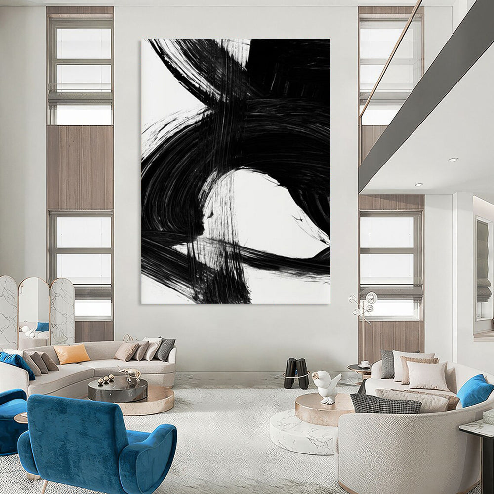 Large Custom Hand-Painted Abstract Art: Textures that Define Your Style DTP196