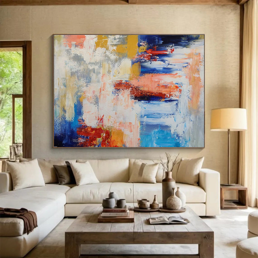 Mysterious & Mesmerizing Hand - Painted Textured Abstract Mural for Entryway & Dining Room DKH646