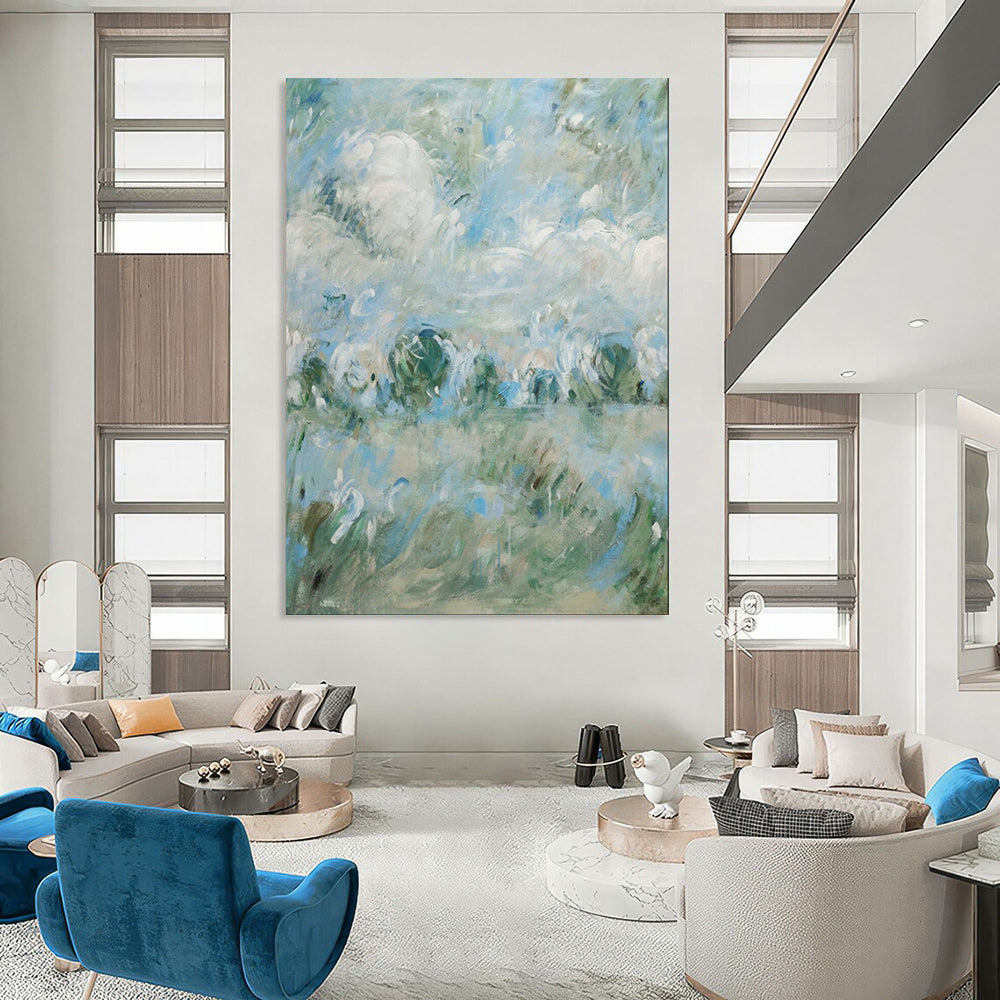 Mystical & Enigmatic Hand-Painted Custom Abstract Painting for Bedroom & Hotel LargeART1982
