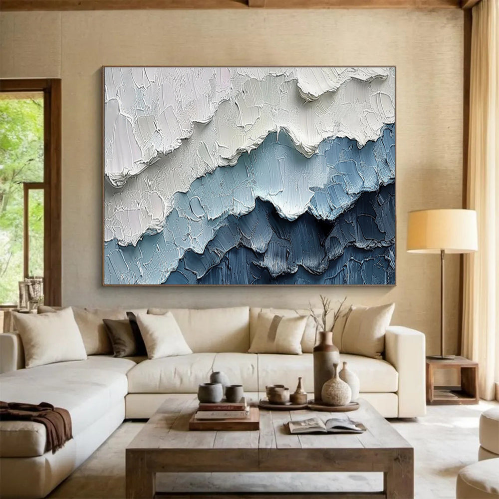 Tailored Oversized Abstract Canvas for Community Garden Pavilion DKH049