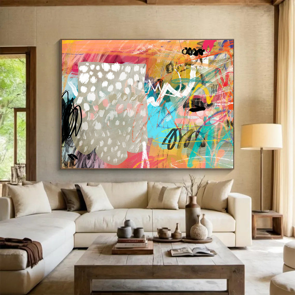 Custom Abstract Mural for Bar & Entryway DKH078