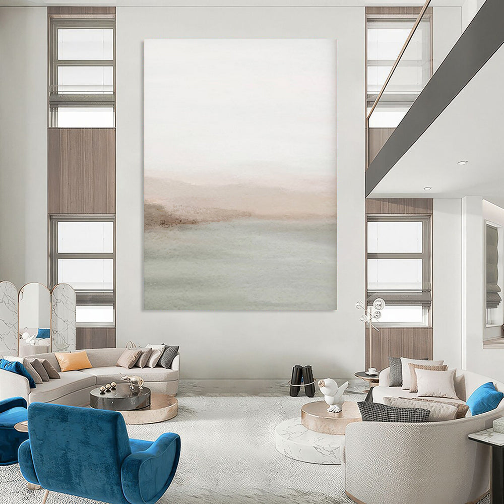 Tranquil Textured Abstract Wall Art for Bedroom & Meditation Room LargeART2063