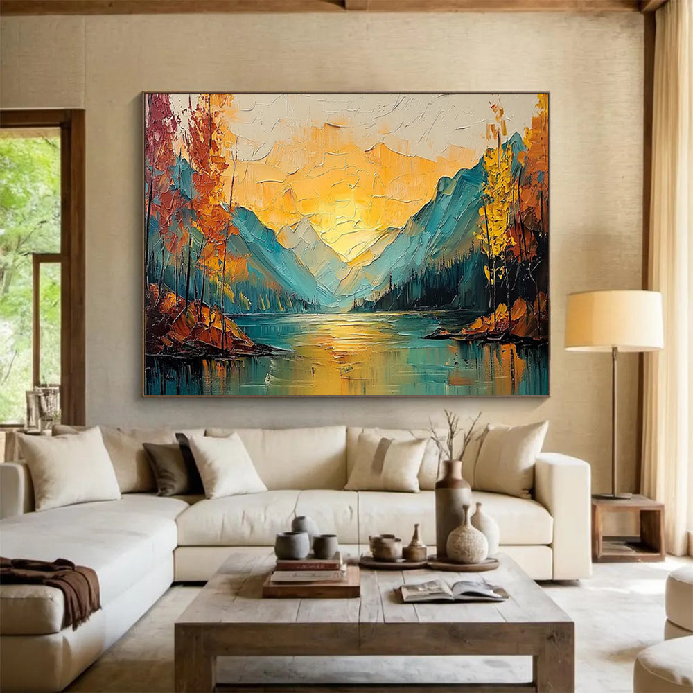 Harmonious Original Massive Textured Handmade Abstract Canvas for Interior Balance DKH861