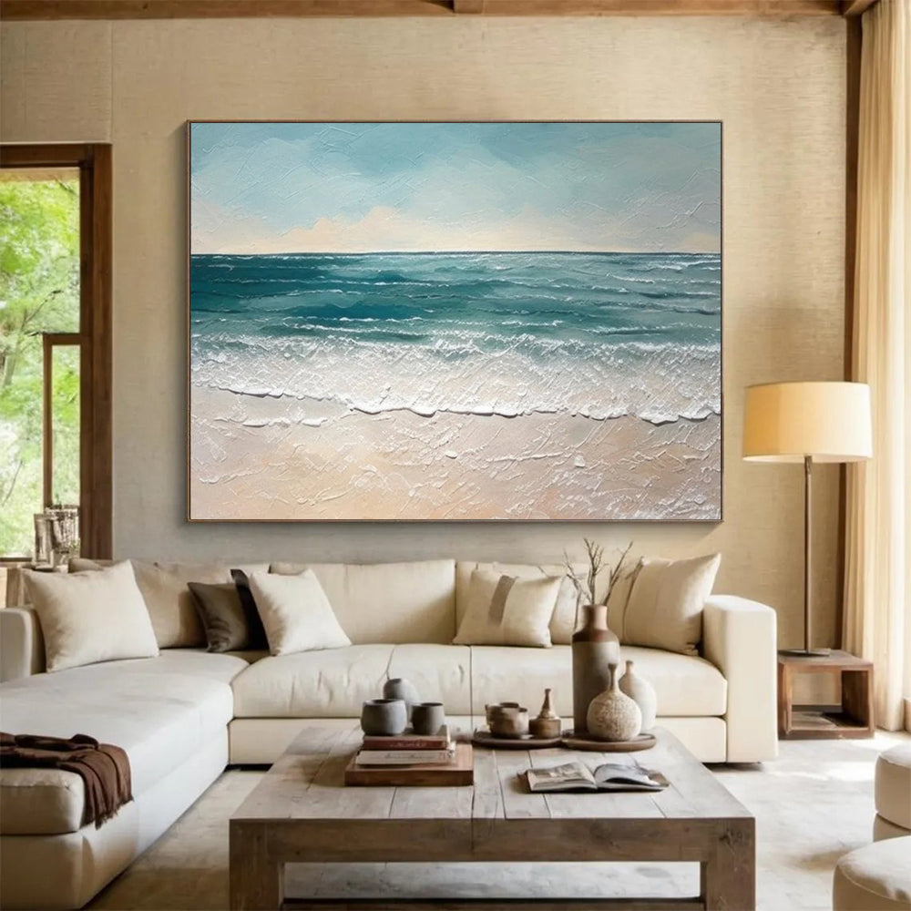 Textured Beach Waves - Coastal Bedroom Escape DLZ062
