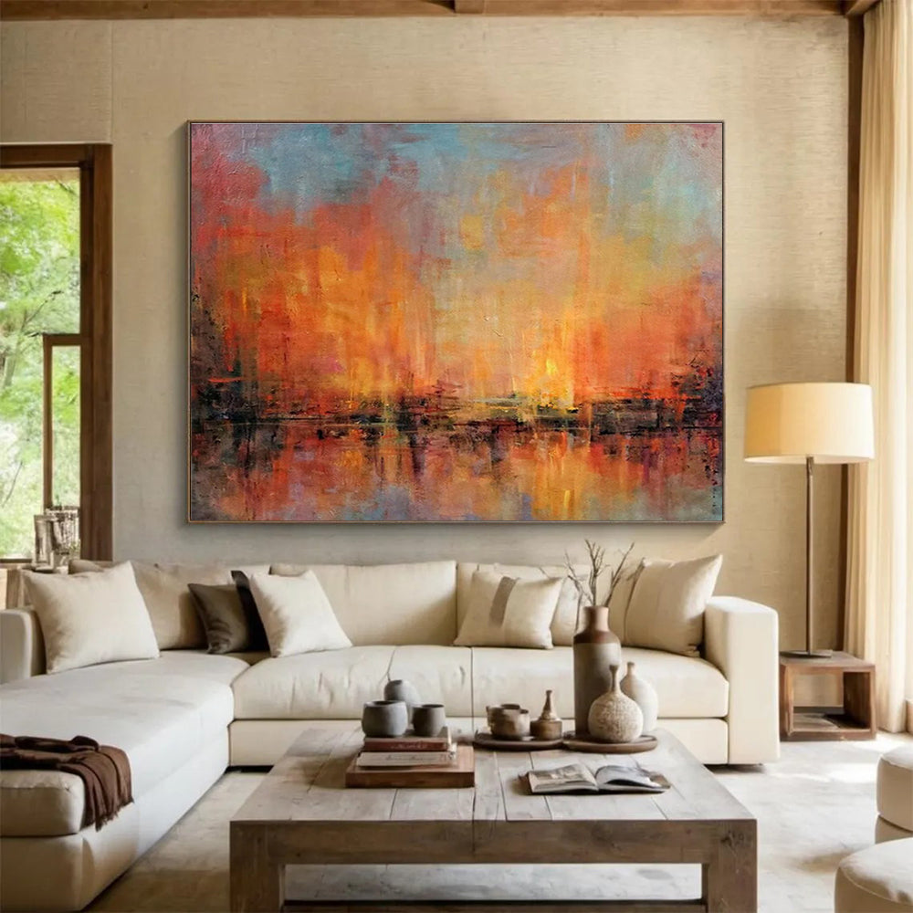 Oversized Abstract Canvas for Living Room & Bar DKH386