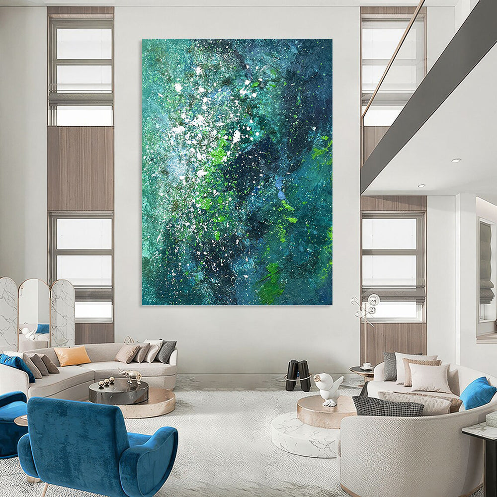 Massive Hand - Painted Custom Textured Abstract Wall Decor for Living Room & Office DKH1029