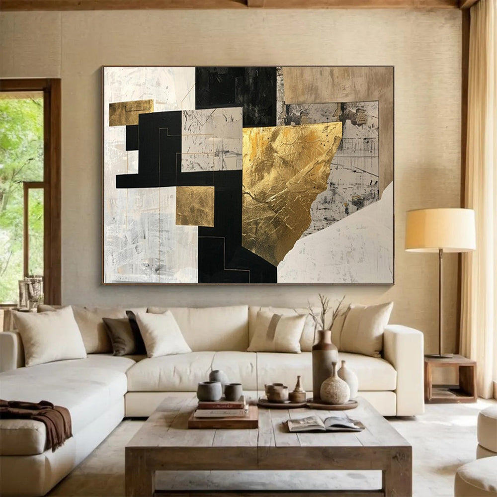Charming Large Abstract Wall Decor for Bedroom & Office LargeART1709